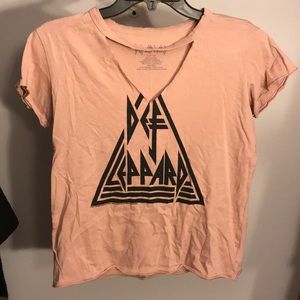 Distressed Def Leppard Shirt
